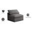 Canapé modulaire en velours 35 po Atixhe-566717394