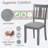 Dining Chairs Set For 4 With Padded Seat, Gray-1585317607