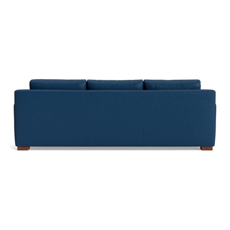 Catalina Leather Sofa (95"), Leather - Deep Blue