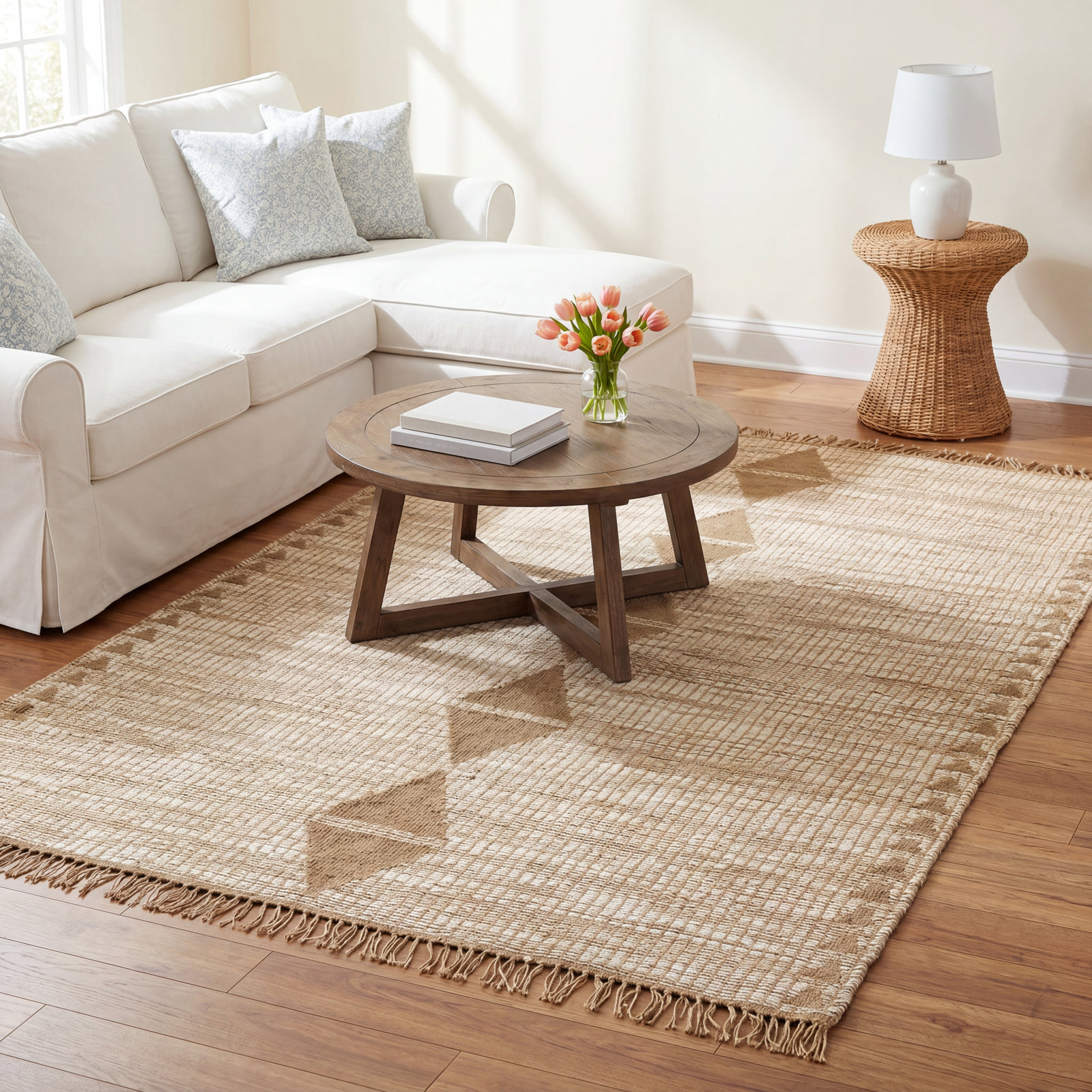 Castlewood Hand-Woven Geometric Jute Rug, Rectangle 9' x 12'