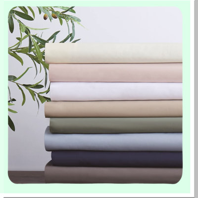 Heritage Collection 6-Piece Khaki Microfiber Sheet & Pillowcase Set - Easy Care, Luxurious Bedding Essentials for Home Décor