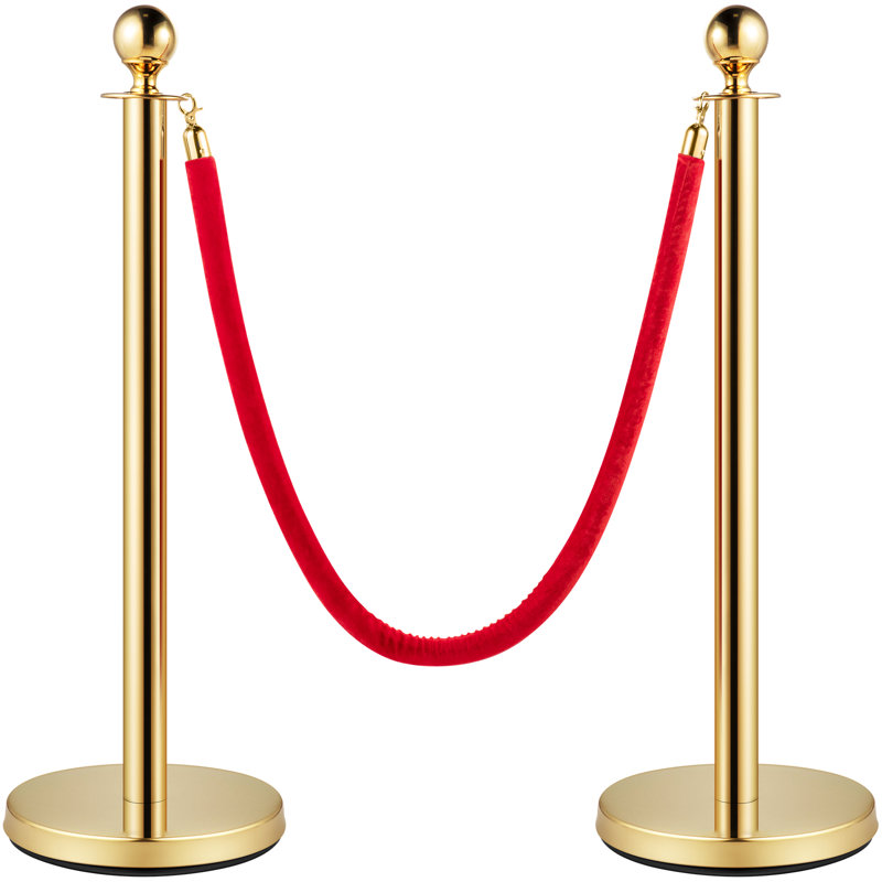 Crowd Control Stanchion Posts Post Crowd Control Queue Line 6-Pack
