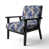 Motif floral cobalt bleu et blanc victorien III