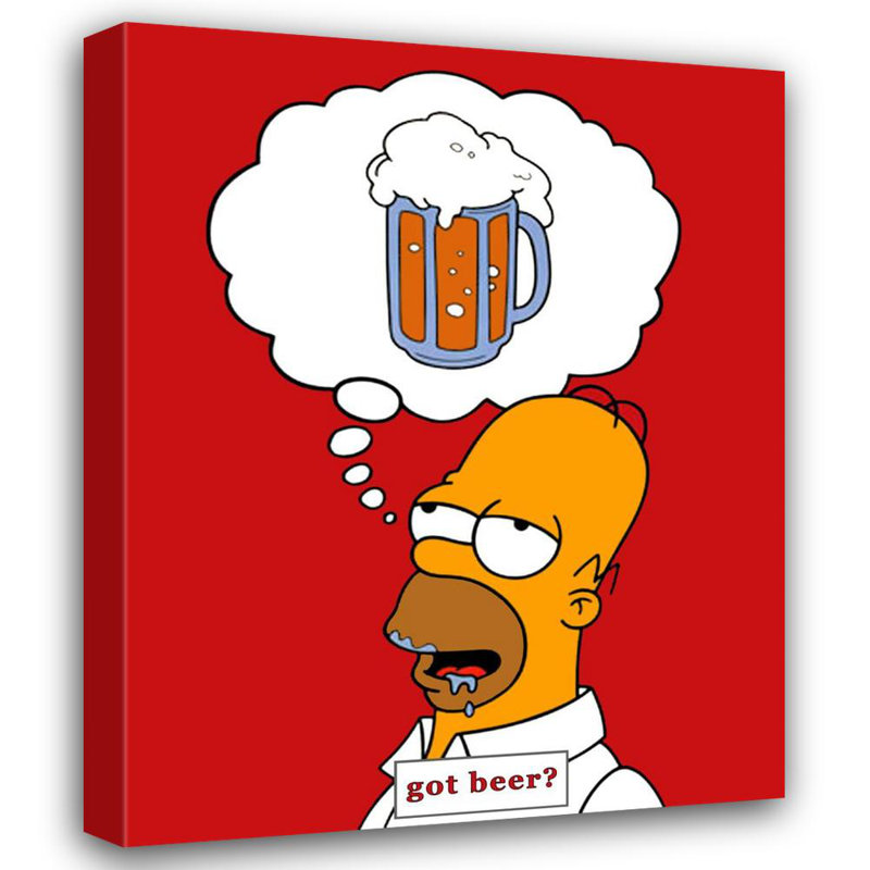 The Simpsons - Homer Got Beer, 24" H x 19" W