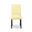 L'ensemble de table de salle à manger 3 pièces comprend une table de salle à manger rectangulaire avec une feuille de papillon et 2 chaises Parson en simili cuir lait de poule, noir-488442535-488442553-488338514