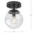 Covela Sasheer Glass Semi Flush Mount-1926509144