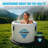 Arctic Fox 1-Person Inflatable Cold Plunge Ice Bath Tub/Hot Tub With PVC Insulated Lid, 1 HP Chiller And Heater In Gray