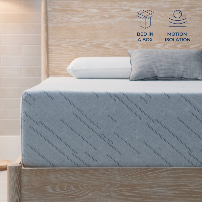 Matelas Brooklyn Bedding 25 cm en mousse à mémoire de forme infusée de gel, format California King, fermeté optimale