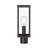 Ryle 16" One-Light Antique Bronze Post Mount Lantern with Clear Glass Panels-127449523