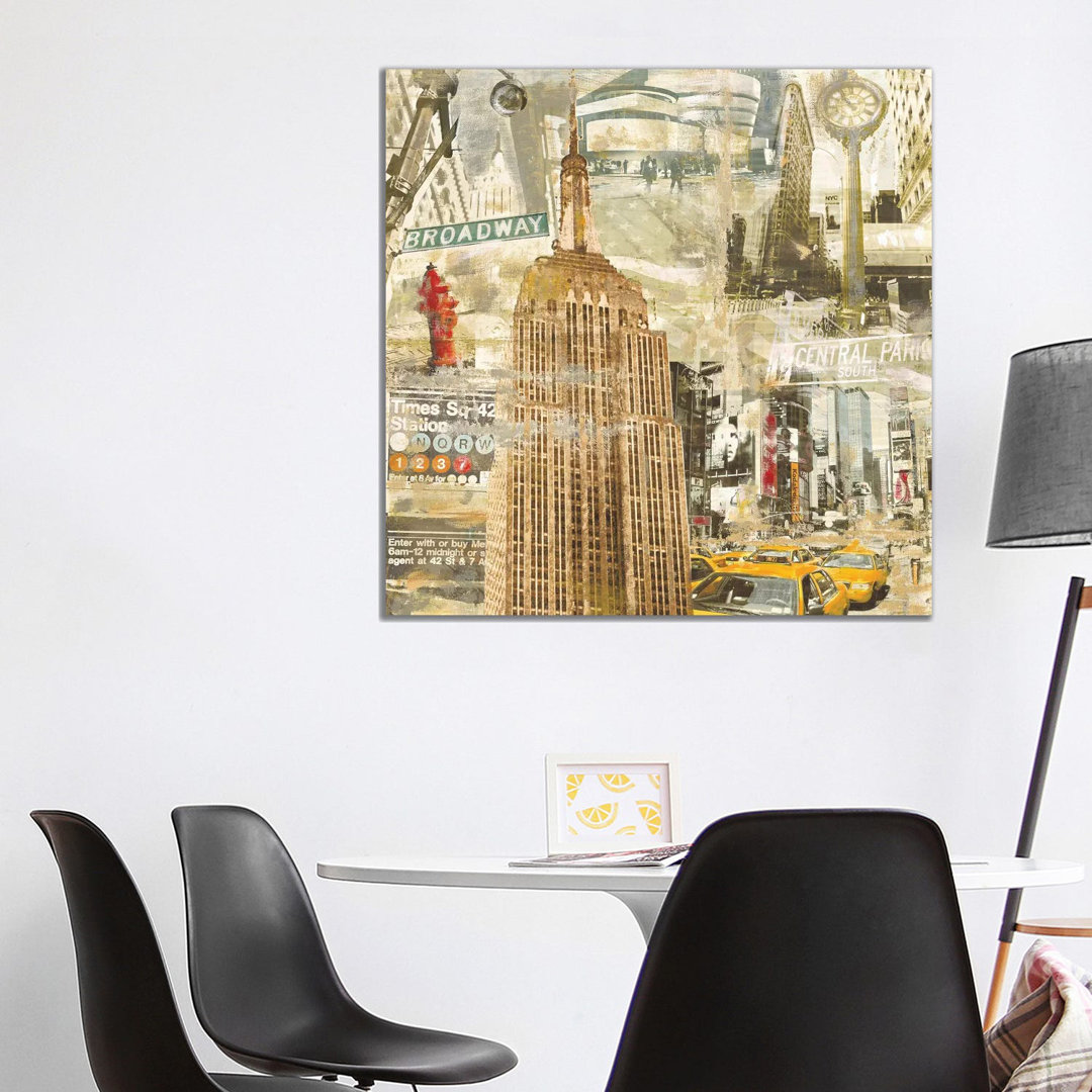 In New York City by Tyler Burke - Wrapped Canvas Graphic Art