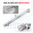 Sumerain Dual Shower Head Combo Set For Couples, Includes 6 Spray Settings High Pressure Rainfall Shower And 16 Inch Long Shower Arm-111994695