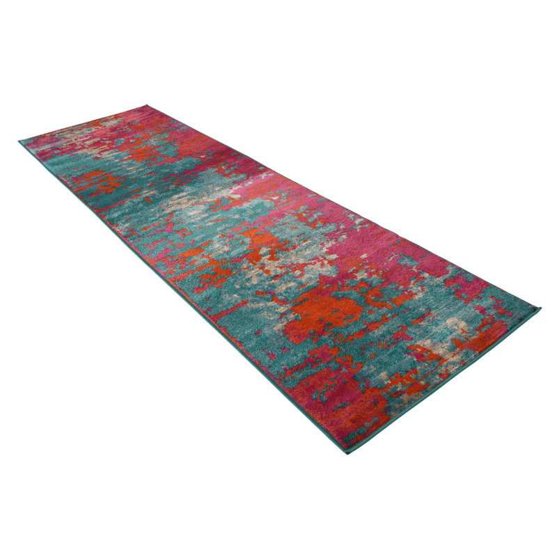 Abstract Indoor Rug, Runner 2'11" x 10'