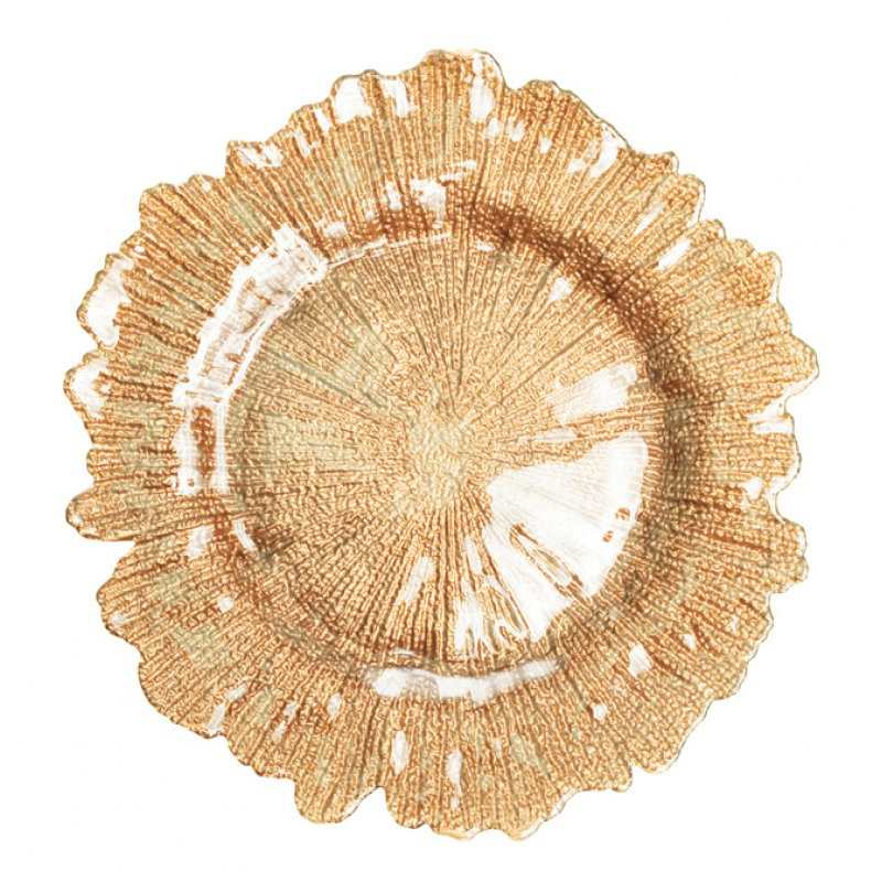 Glass Round, Gold