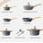 Djavad 12 Piece Nonstick kitchen Cookware Pots and Pans Set-95299552