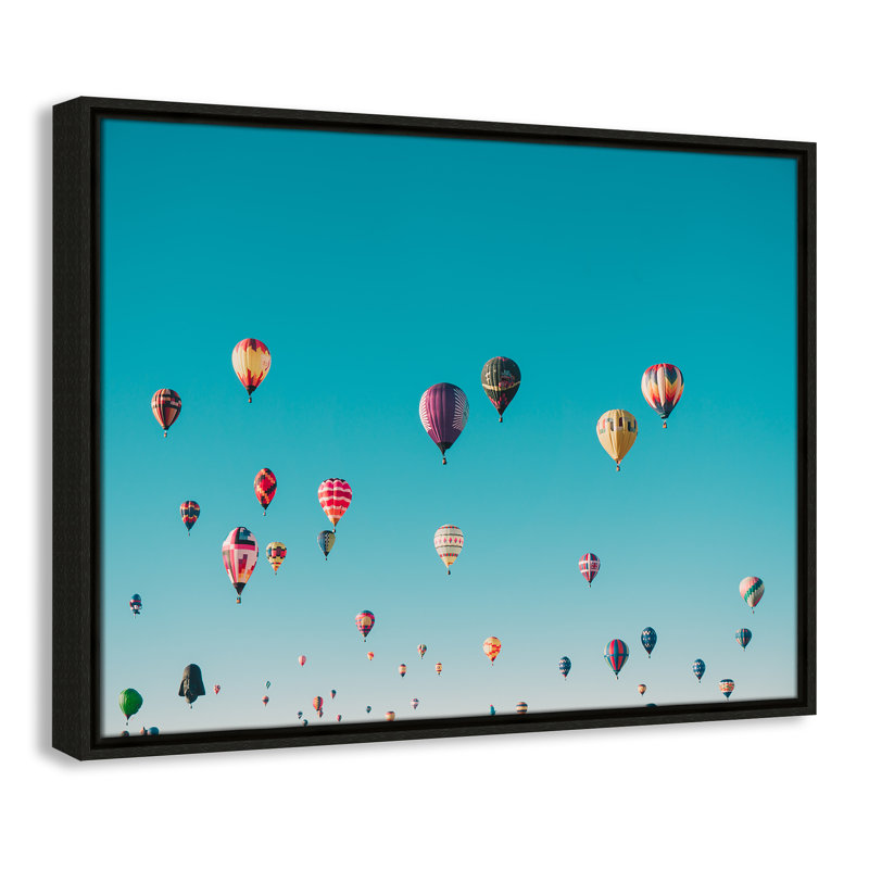 Estampe « Sky Symphony » d'Ian Dooley, Cadre flottant espresso, Pas de tapis, H 19,5 po x l 25,5 po x P 2 po