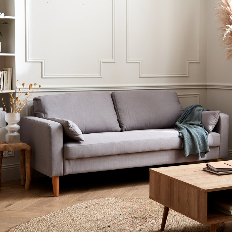 Coeburn 3 Seater Sofa, Light Grey