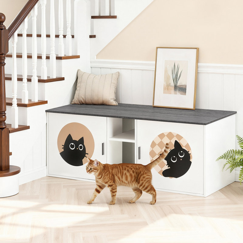 Litière pour chat, Noir anthracite