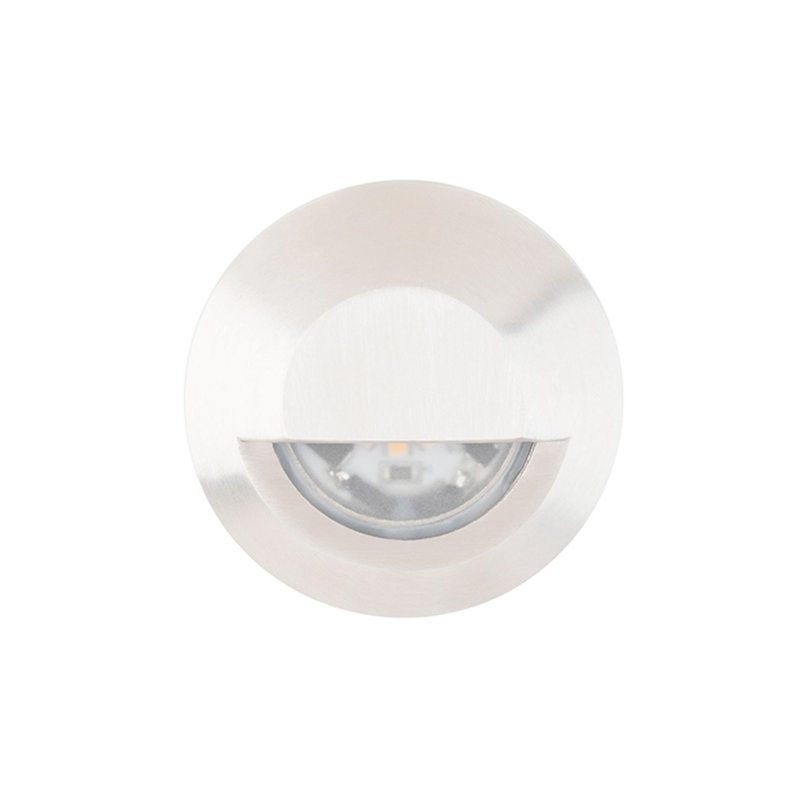 Low Voltage Integrated LED Metal Well Light Kit, 3000K, Polished Stainless Steel