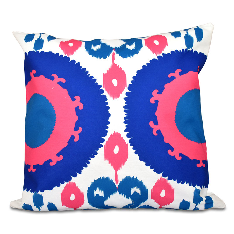 Housse et insert de coussin extérieur Happy Hippy, H 20 po x l 20 po, Bleu