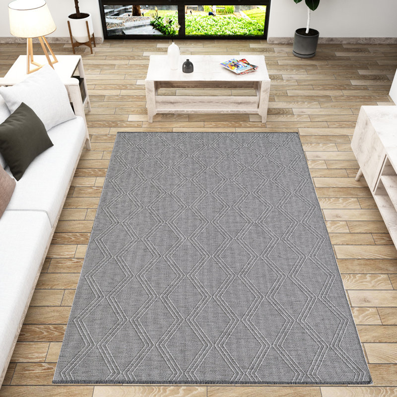 Tapis rectangulaire Esthen avec envers antidérapant, Rectangle 6 pi 6 po x 9 pi 6 po