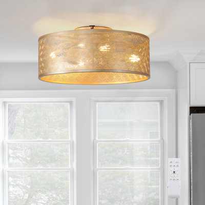 Lustre ventilateur de plafond moderne avec télécommande