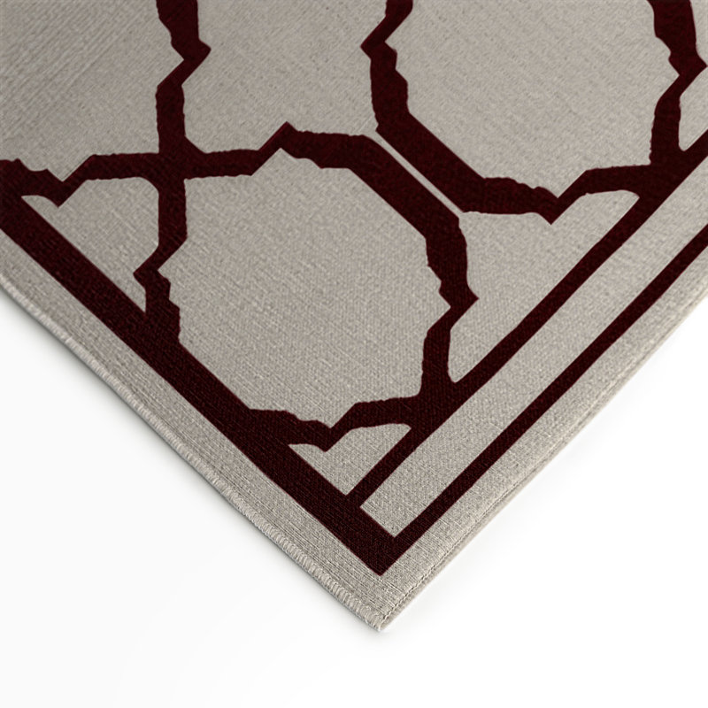 Tapis gris intérieur et extérieur Trellis, Rectangle 9 pi x 12 pi