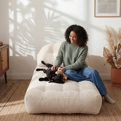 Canapés pliants en velours côtelé simple, fauteuil d'appoint capitonné sans accoudoirs pour appartement et pièce étroite