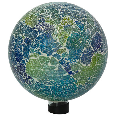Globe terrestre en verre 10 pouces pour jardin ou cour - Azul Terra