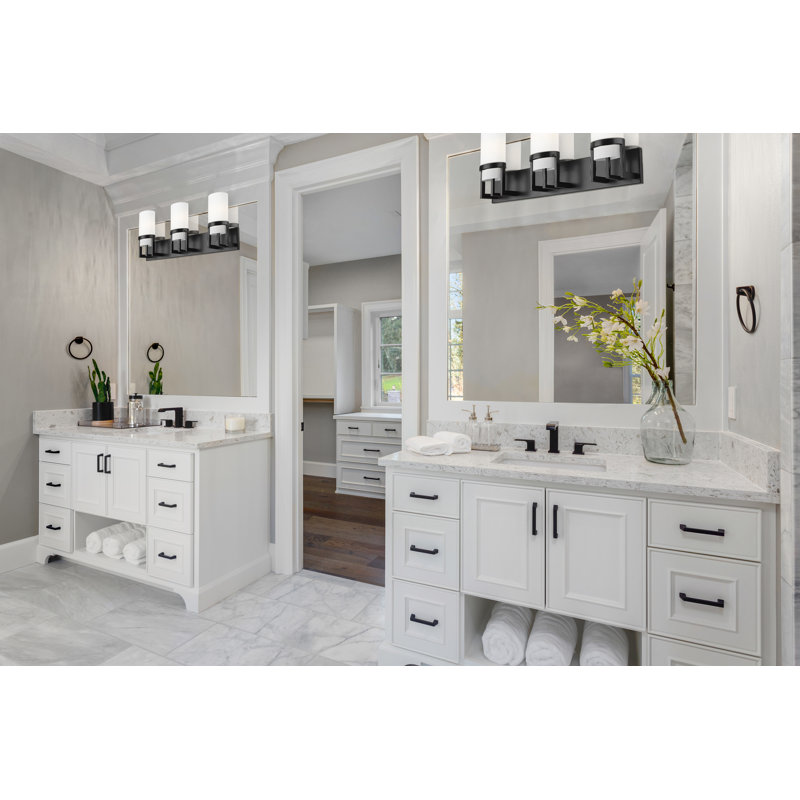 Loarine 3 - Light Dimmable Vanity Light, White, Matte Black