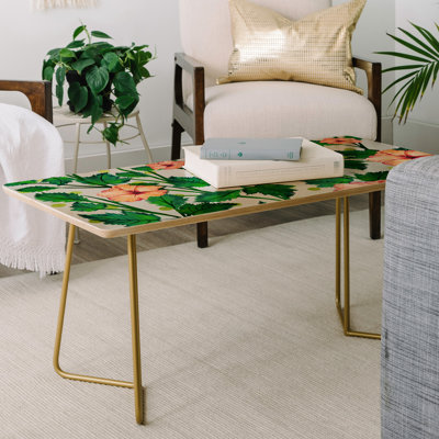 Solid Wood Top Coffee Table