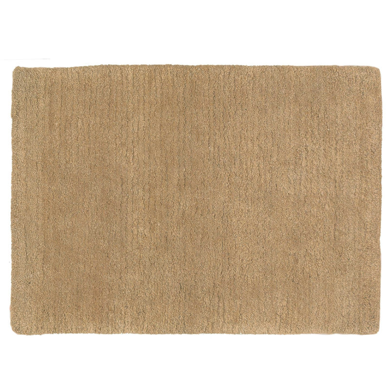 Sprouts Wool Area Rug in Beige, Rectangle 9' x 12'