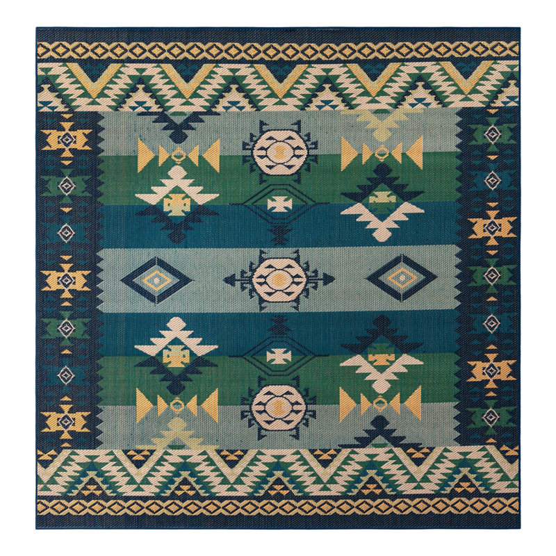Ciudad Marlenia Indoor/Outdoor Area Rug, Carré 10 pi