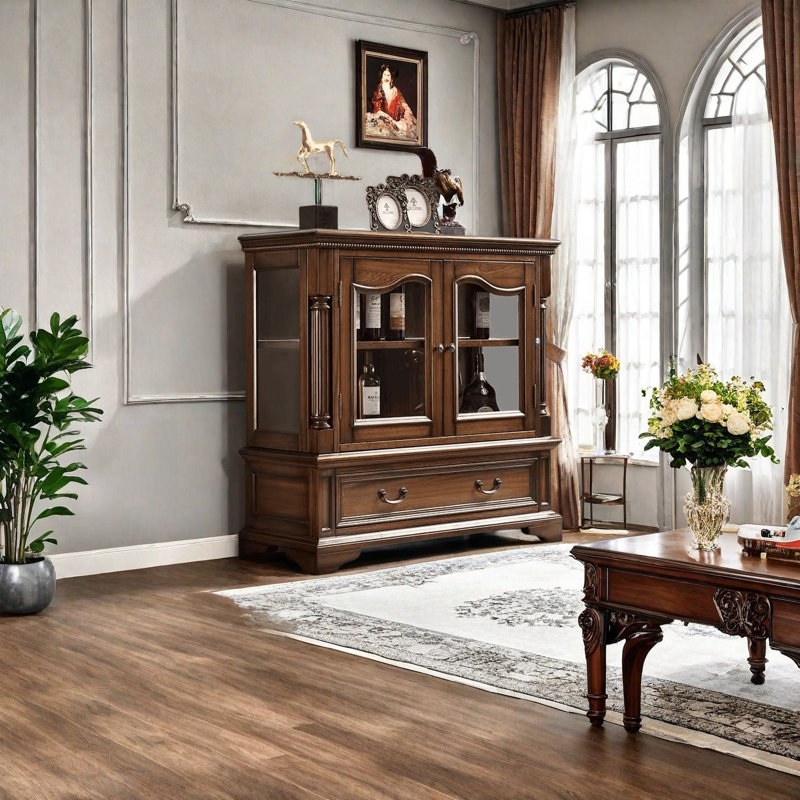 Armoire de rangement de salon rétro