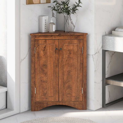 Armoire de rangement triangulaire pour salle de bain avec tablettes réglables, armoire de plancher autoportante pour la cuisine à domicile