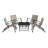 COSCO 5-Piece Folding Sling Chat Set