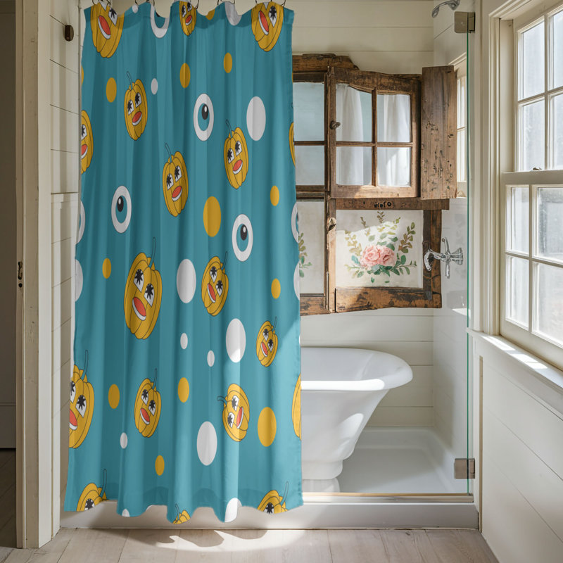 Haunting Fun - Rideau de douche Premium 144, H 74 po x l 71 po