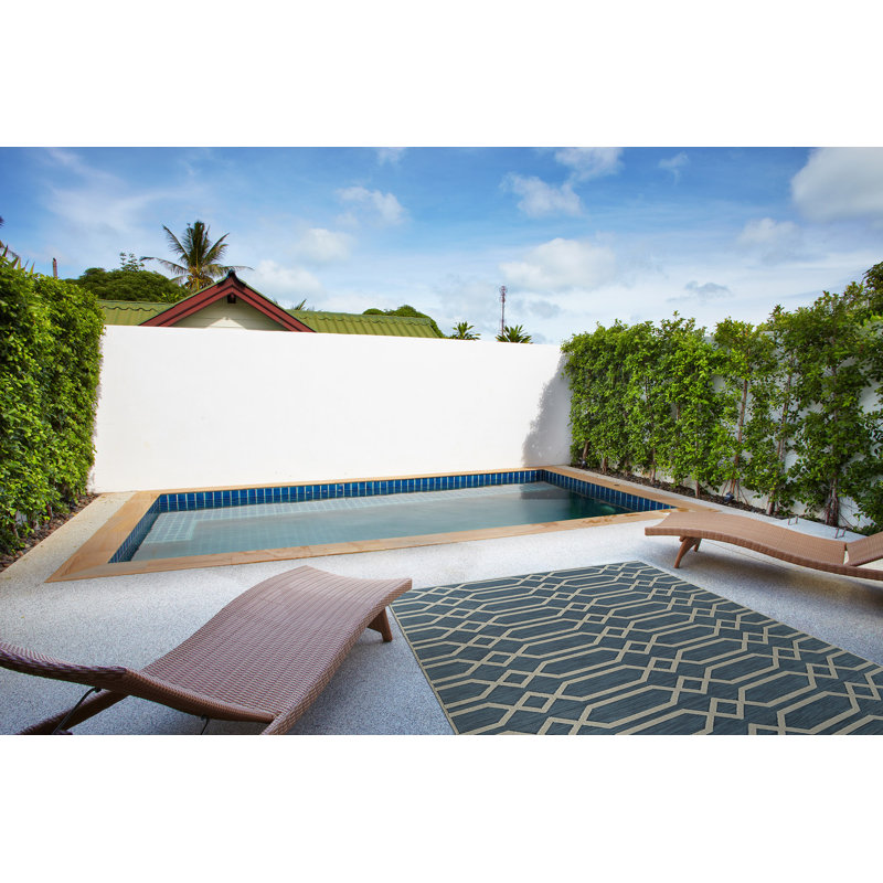 Tapis rectangulaire contemporain, transitionnel, géométrique, texturé, haut-bas, Rectangle 7 pi 10 po x 10 pi