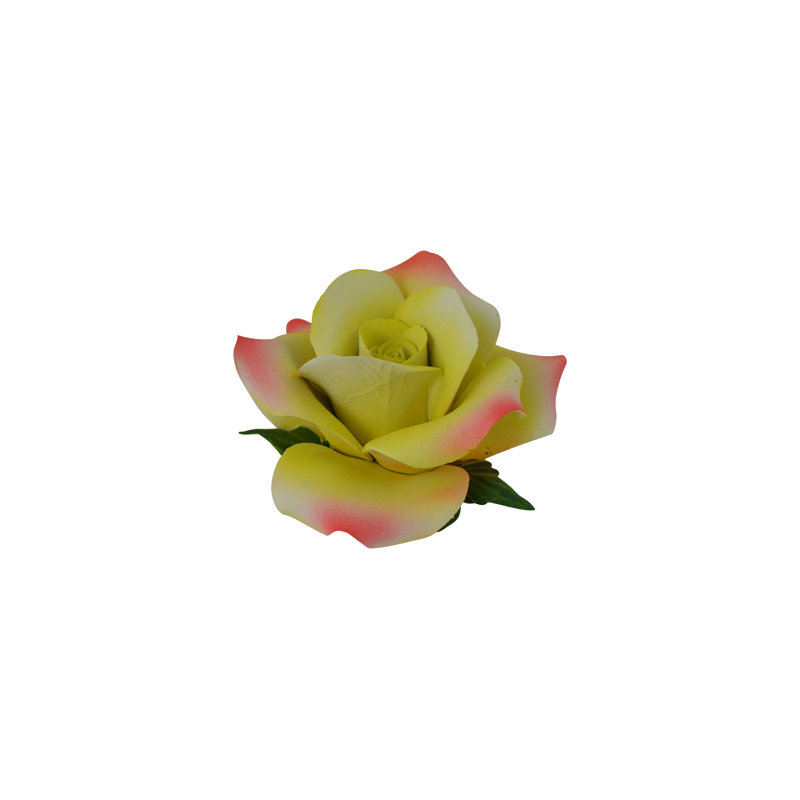 Rose en céramique italienne faite à la main