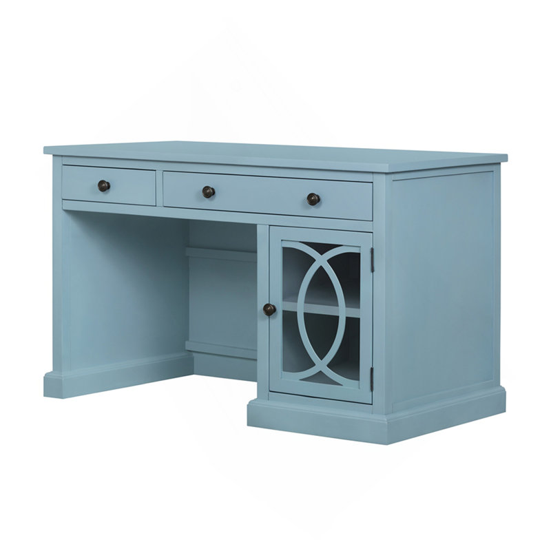 Bureau bleu 50 x 26 x 31 po, Bleu
