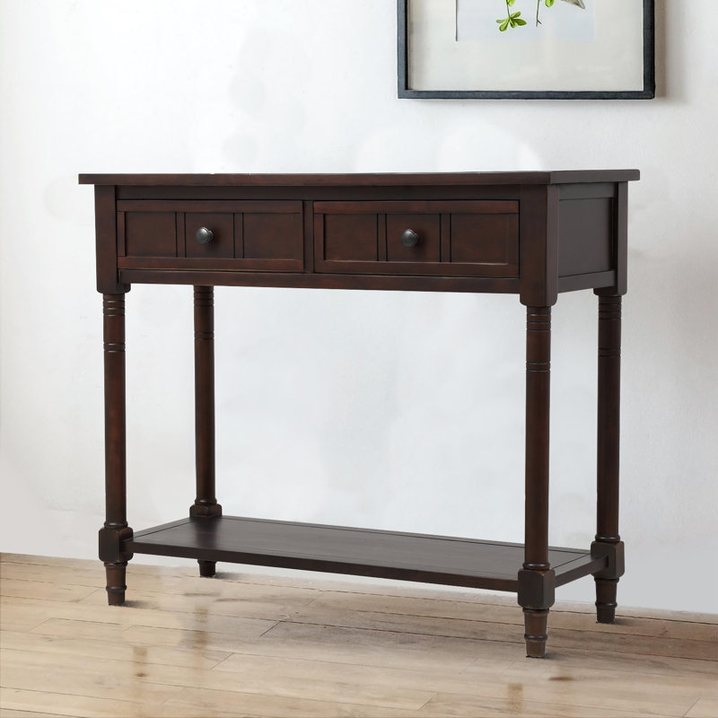 Ayumi 35.43'' Solid Wood Sideboard, Espresso