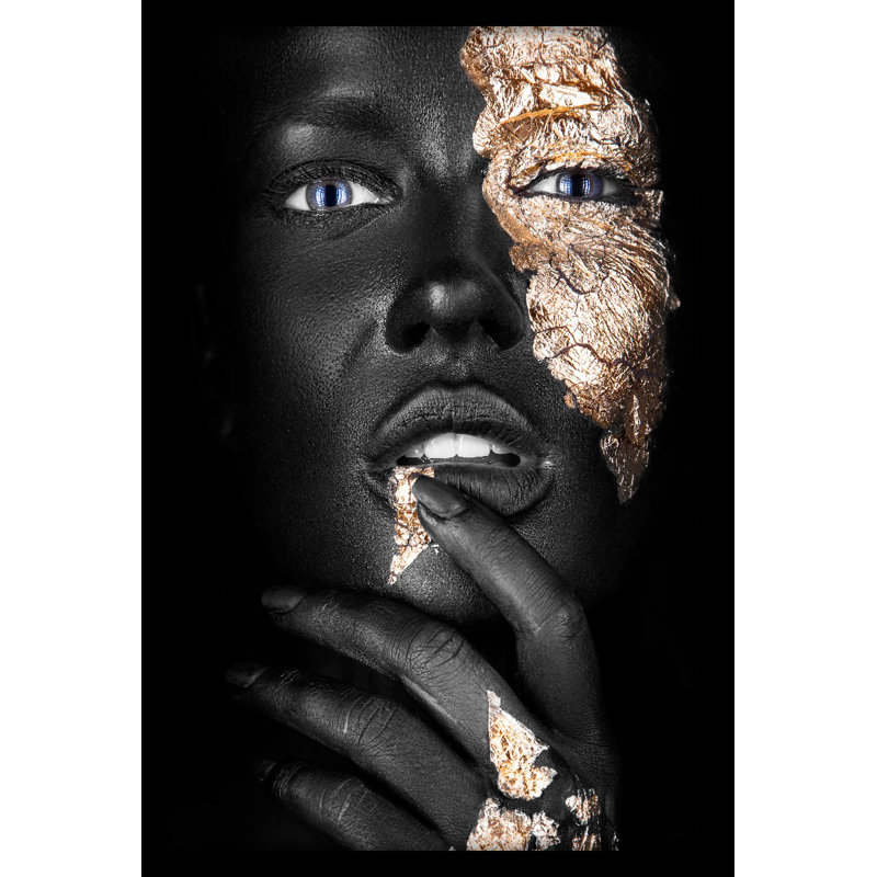Noir Goldest - No Frame Rectangle Print, Black Frame, 120cm H x 80cm W x 10cm D