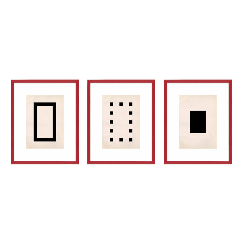 Construction Print by Eleni Psyllaki For Paradissi Digital Art, Red Framed, 38" H x 30" W  x 1.25" D
