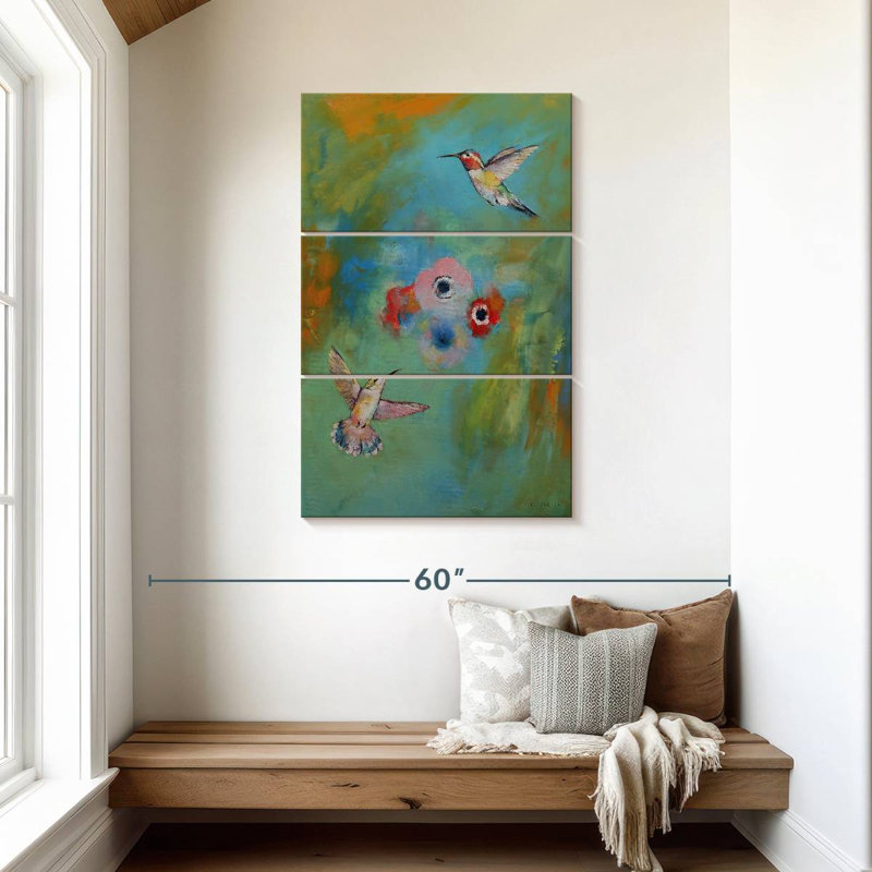 Brampt Hummingbirds, 45" H x 28" W