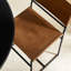Chaise en cuir et métal Thatcher