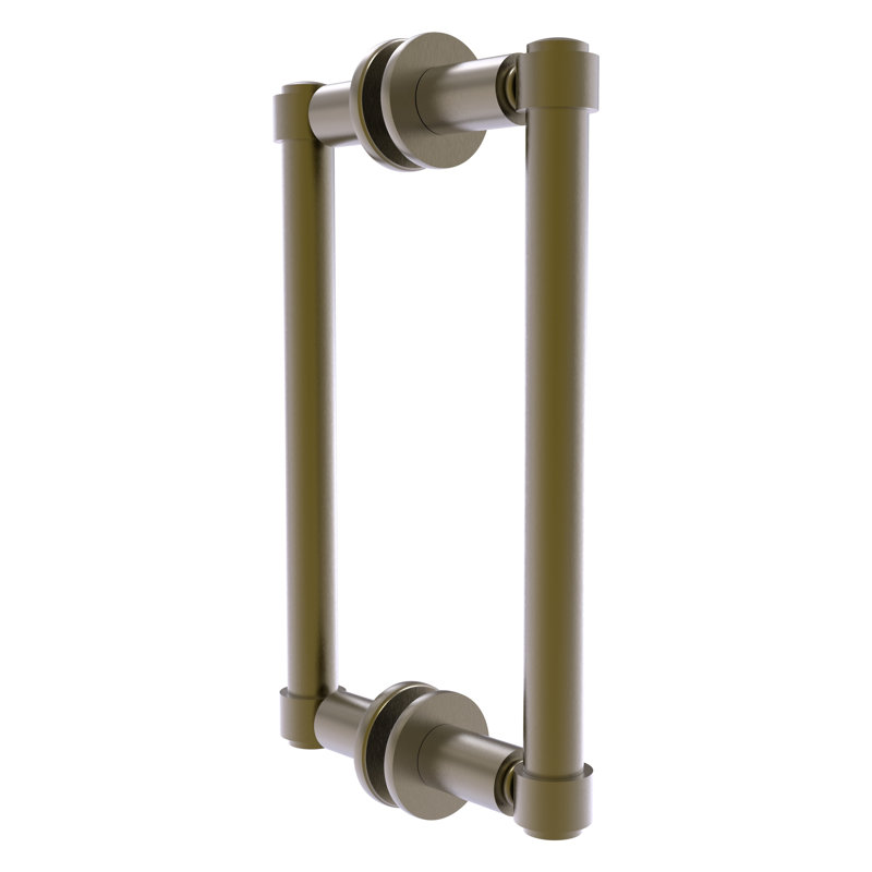 Accessoire de porte / volet en laiton allié, Laiton antique, H 1,7 po x l 8 po