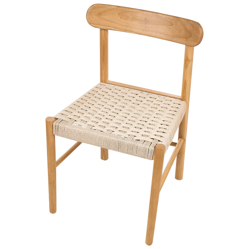44cm H Polyester Upholstered Side Chair in Brown