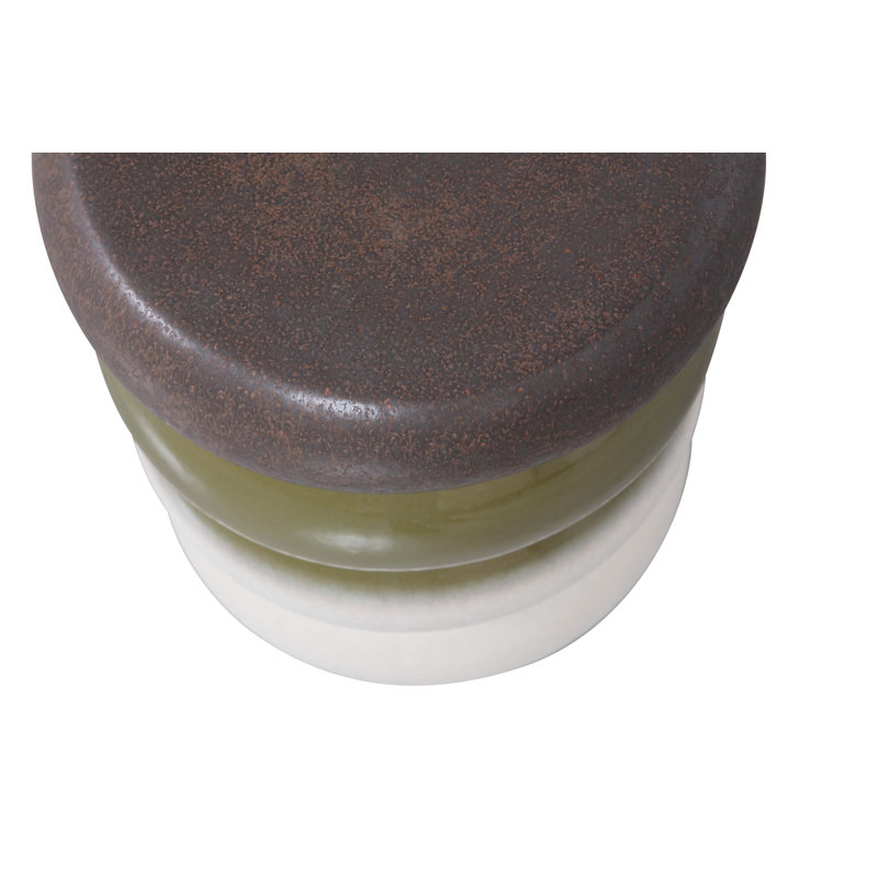 Ferran Bulb Side table Ceramics melange 44x34Øcm, Green