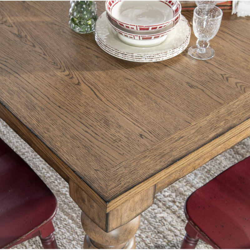 Table à hauteur de comptoir de cheminée Country Market Vintage (avec 2 rallonges de 12 pouces), Brun