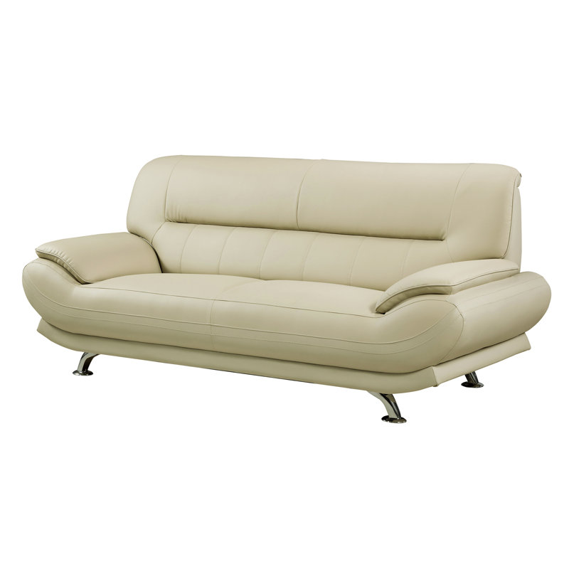 Canapé à accoudoirs coussinés de 38 po Knudson, H 36 po x l 82 po x P 38 po, Kaki