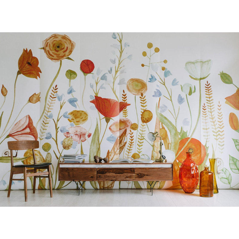 Floral Wallpaper, Pre-Pasted